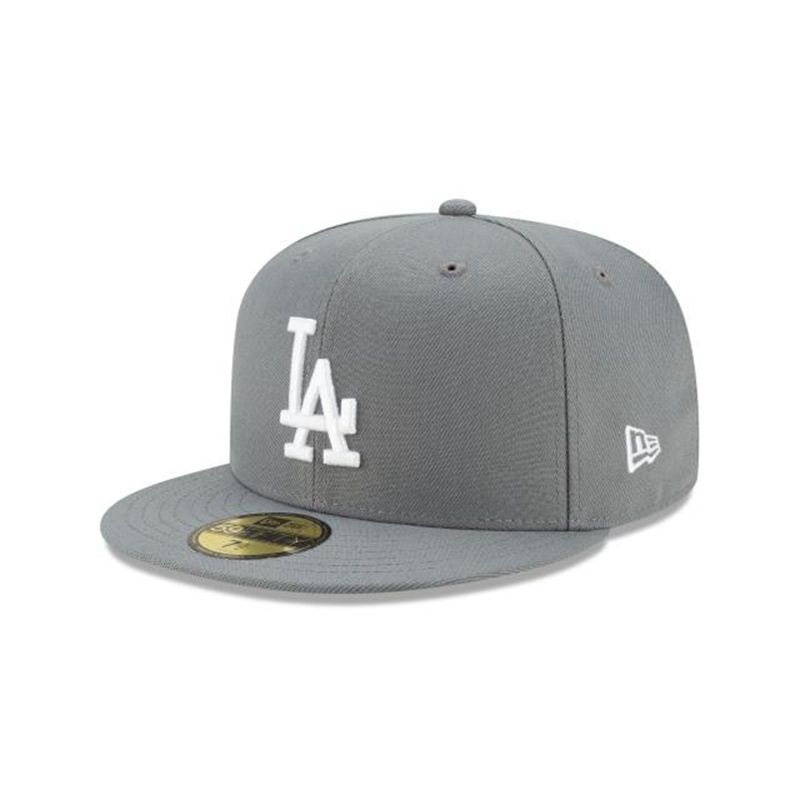 MLB Los Angeles Dodgers Floral Undervisor 59Fifty Fitted (XIR4880) - Grey New Era Caps